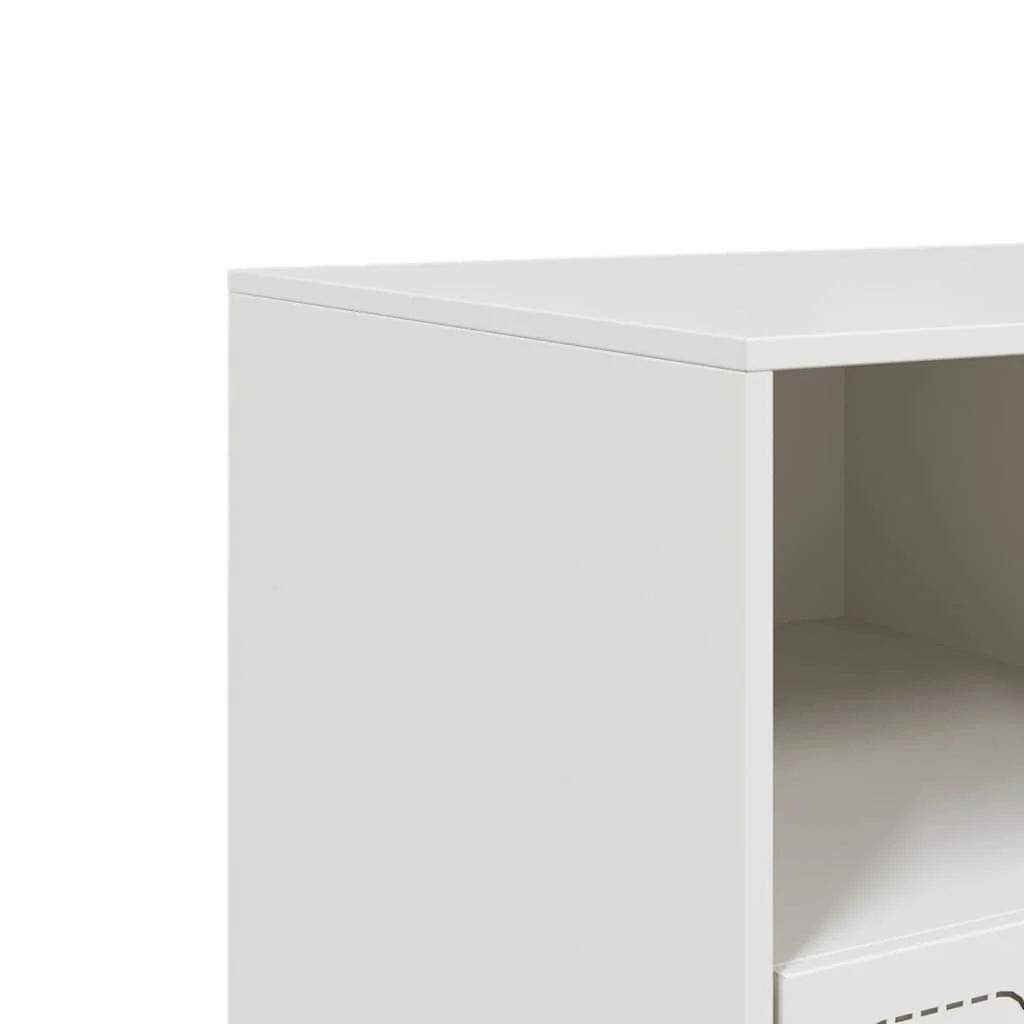 TV skrinka biela 99x39x44 cm oceľ