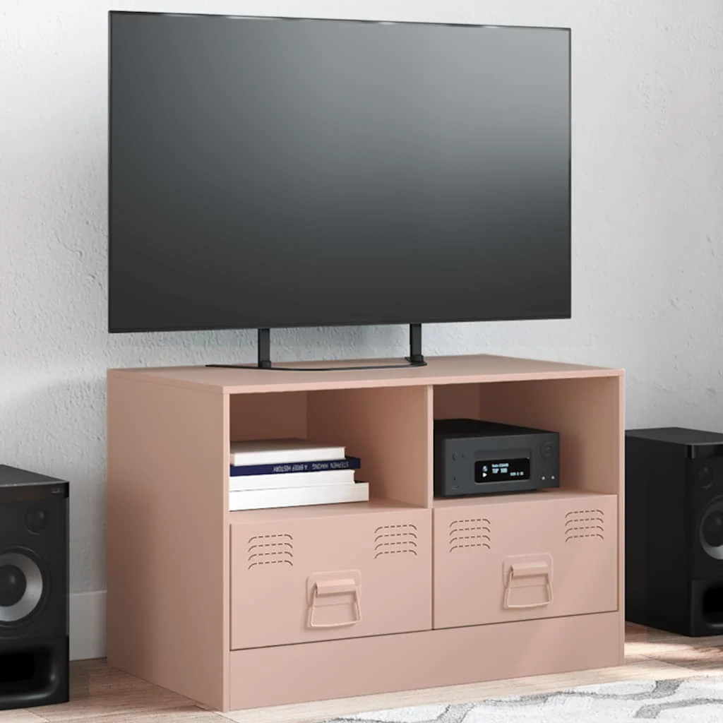 TV skrinka ružová 67x39x44 cm oceľ