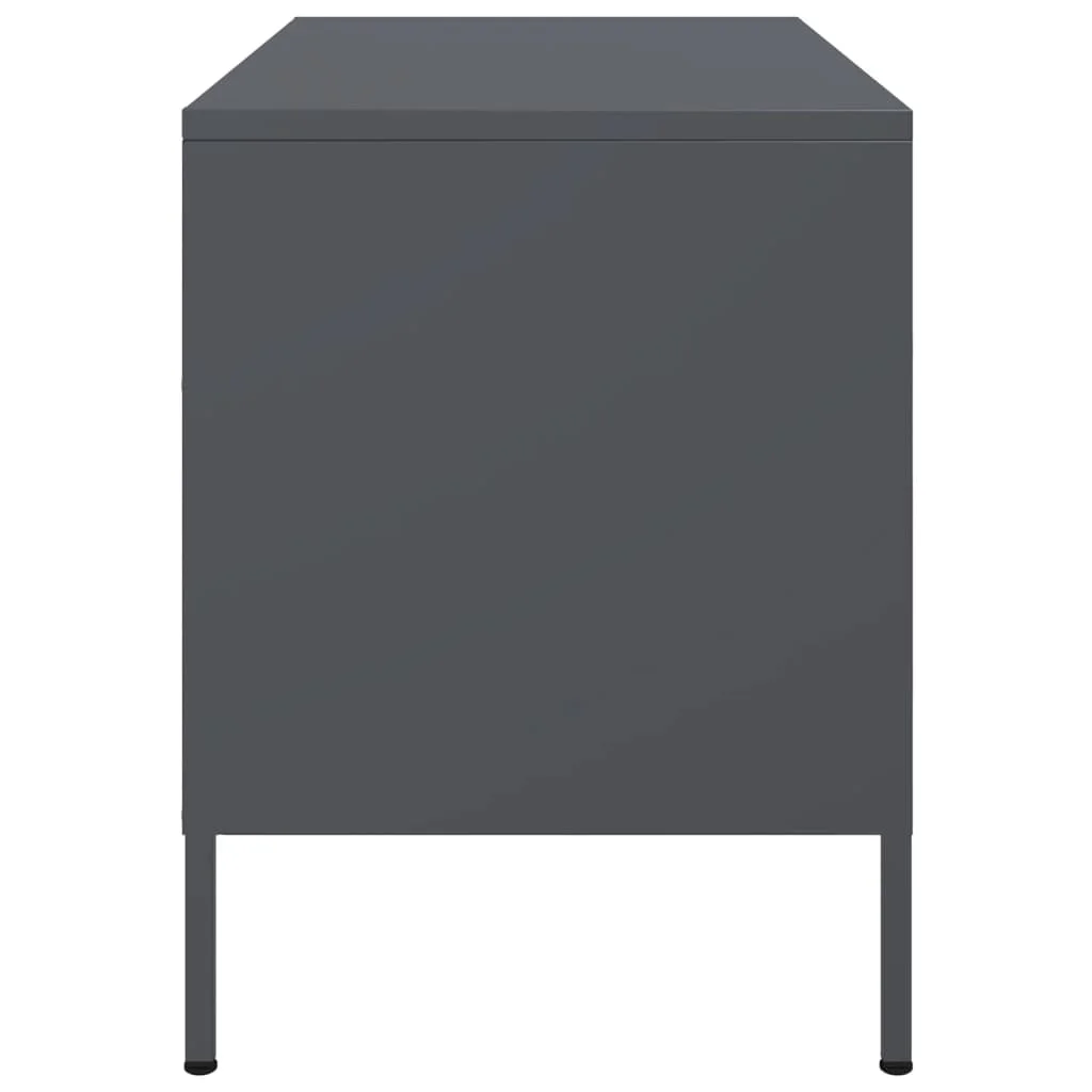 TV skrinka antracitová 68x39x50,5 cm oceľ