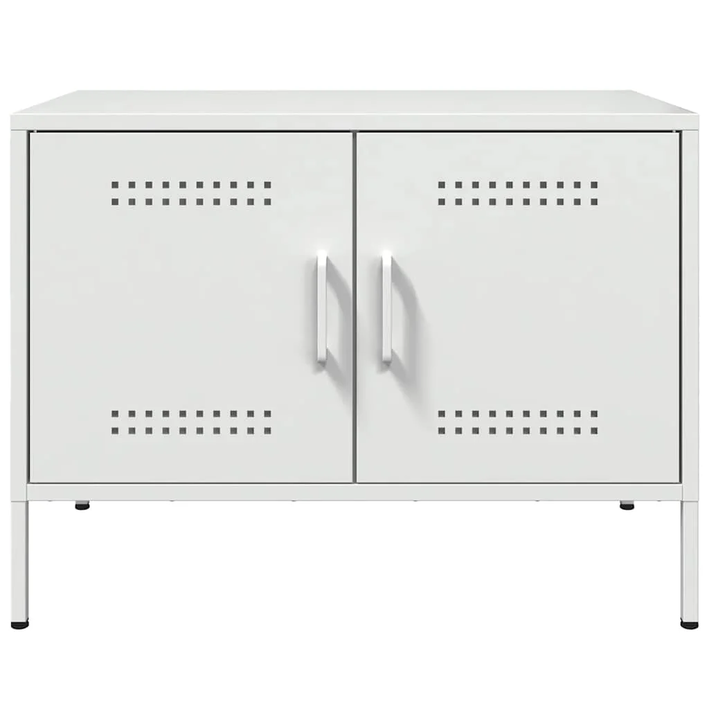 TV skrinka biela 68x39x50,5 cm oceľ
