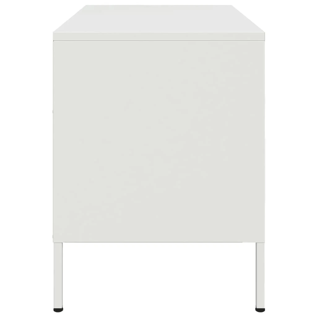 TV skrinky 2 ks biele 68x39x50,5 cm oceľ