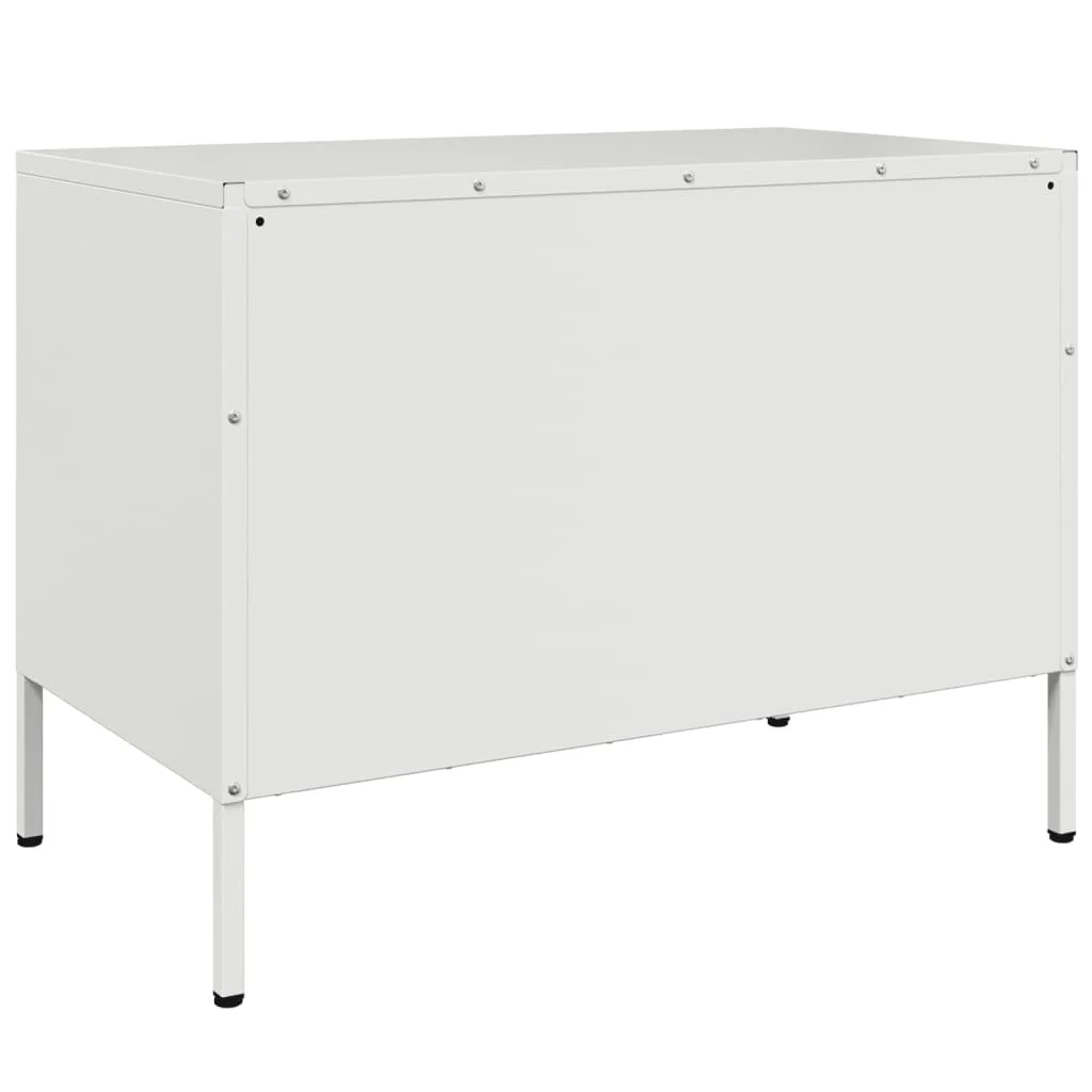 TV skrinky 2 ks biele 68x39x50,5 cm oceľ