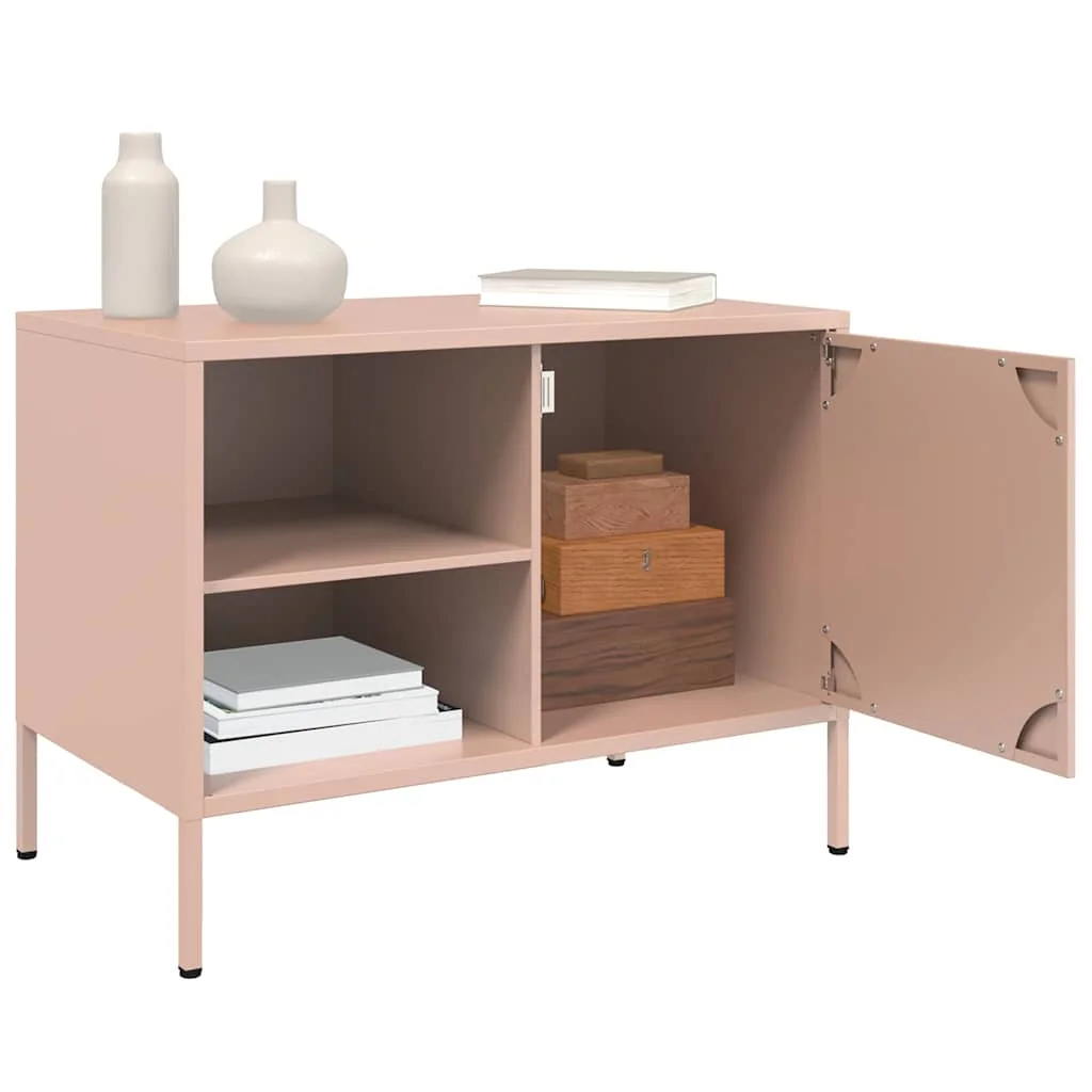 TV skrinky 2 ks ružové 68x39x50,5 cm oceľ
