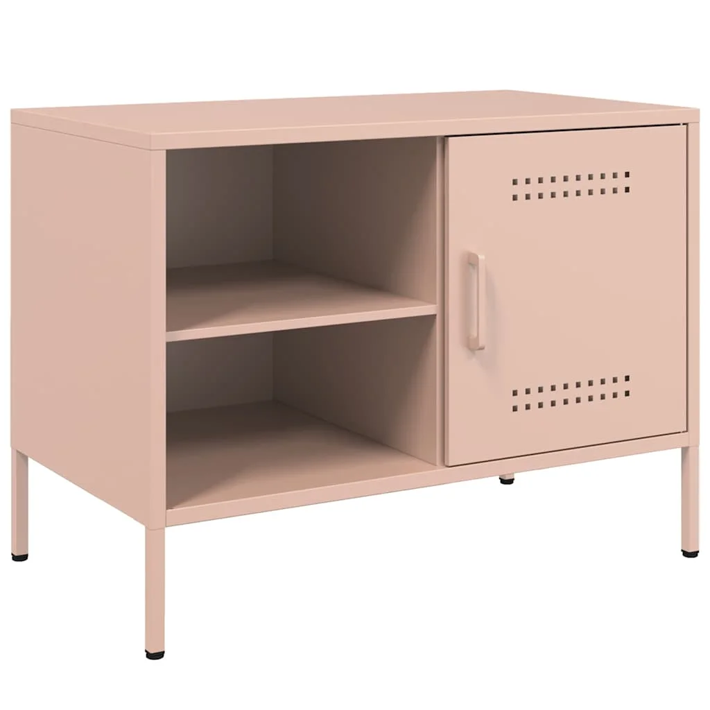 TV skrinky 2 ks ružové 68x39x50,5 cm oceľ