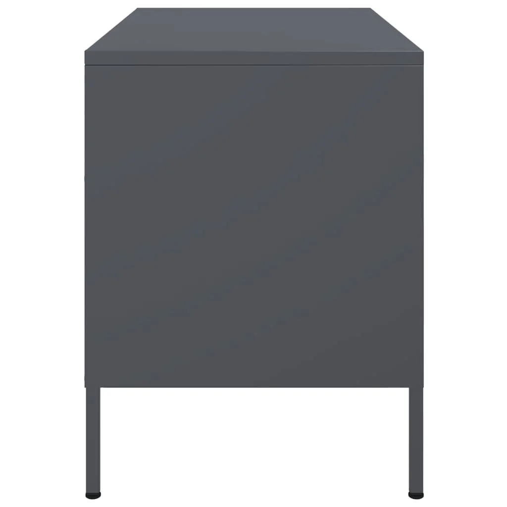 TV skrinka antracitová 68x39x50,5 cm oceľ