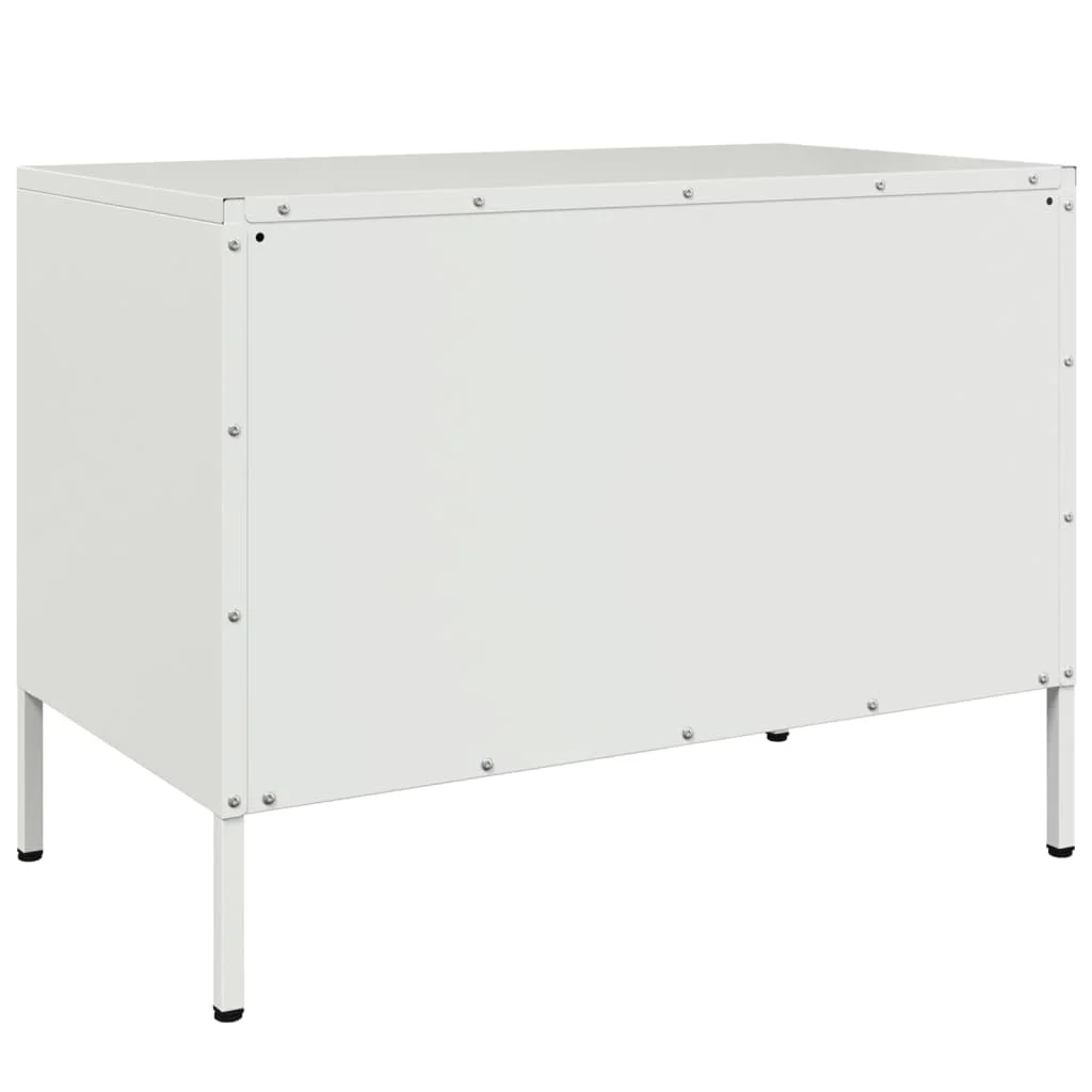 TV skrinky 2 ks biele 68x39x50,5 cm oceľ