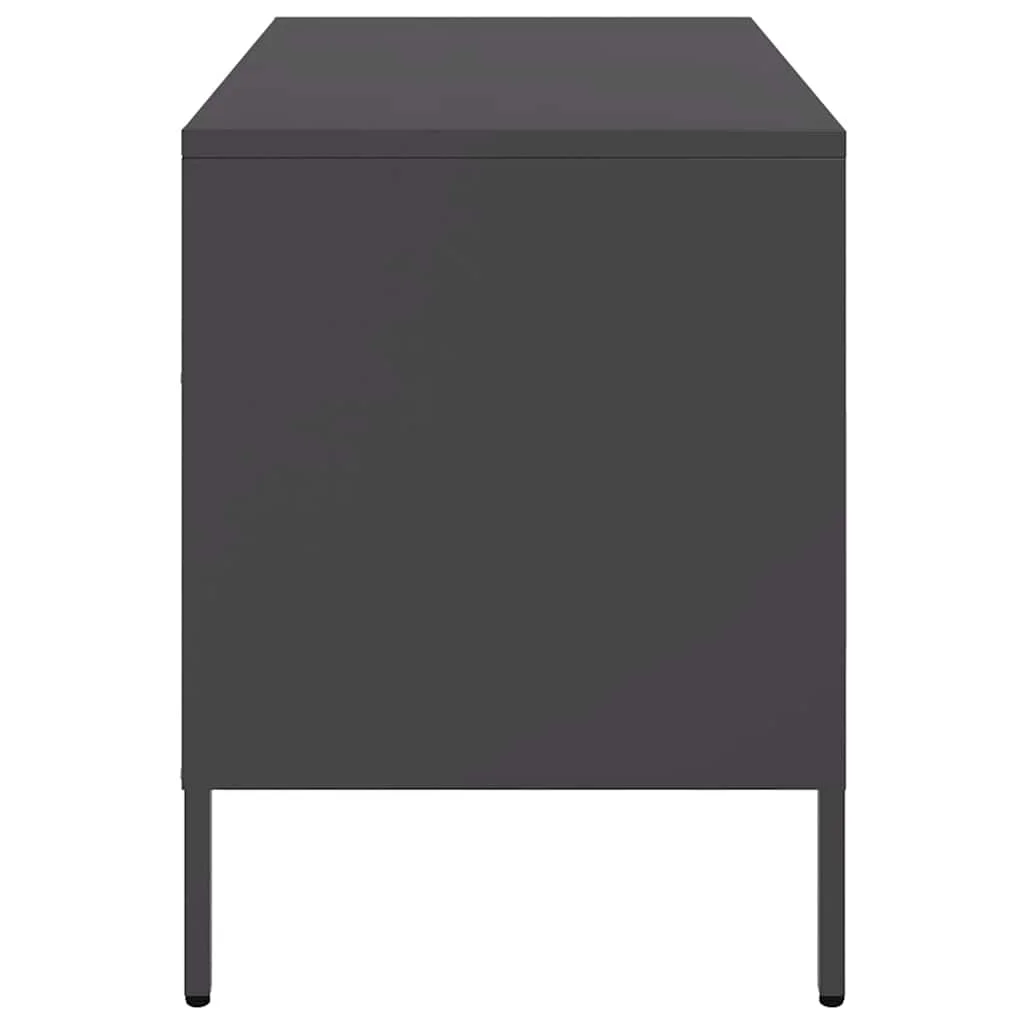 TV skrinky 2 ks čierne 68x39x50,5 cm oceľ
