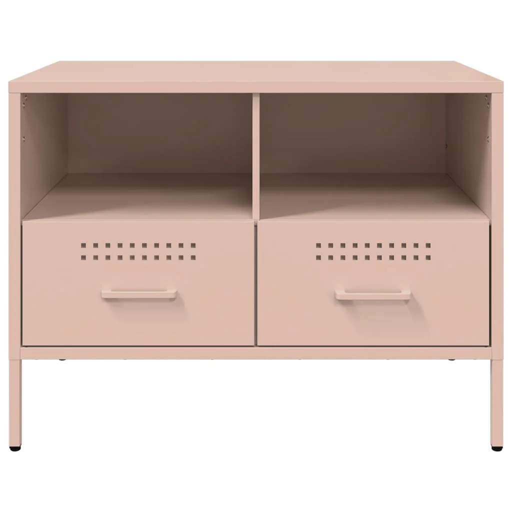 TV skrinky 2 ks ružové 68x39x50,5 cm oceľ
