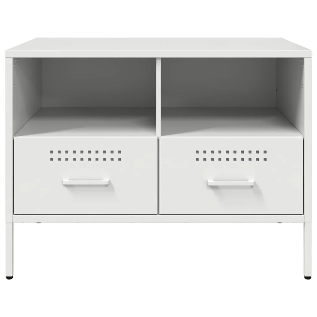TV skrinka biela 68x39x50,5 cm oceľ