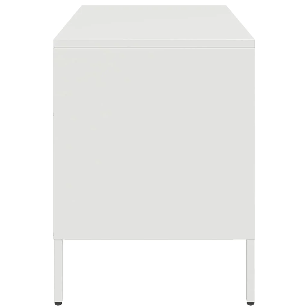TV skrinky 2 ks biele 68x39x50,5 cm oceľ
