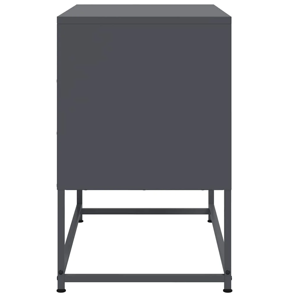 TV skrinka antracitová 68,5x39x60,5 cm oceľ