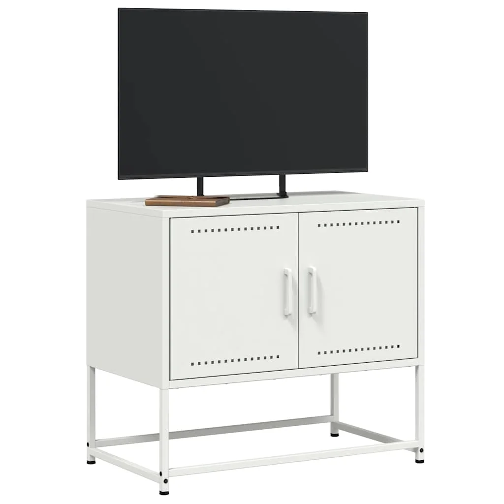 TV skrinka biela 68,5x39x60,5 cm oceľ