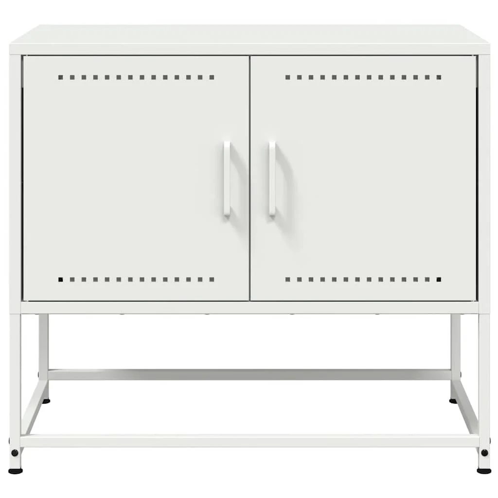 TV skrinka biela 68,5x39x60,5 cm oceľ