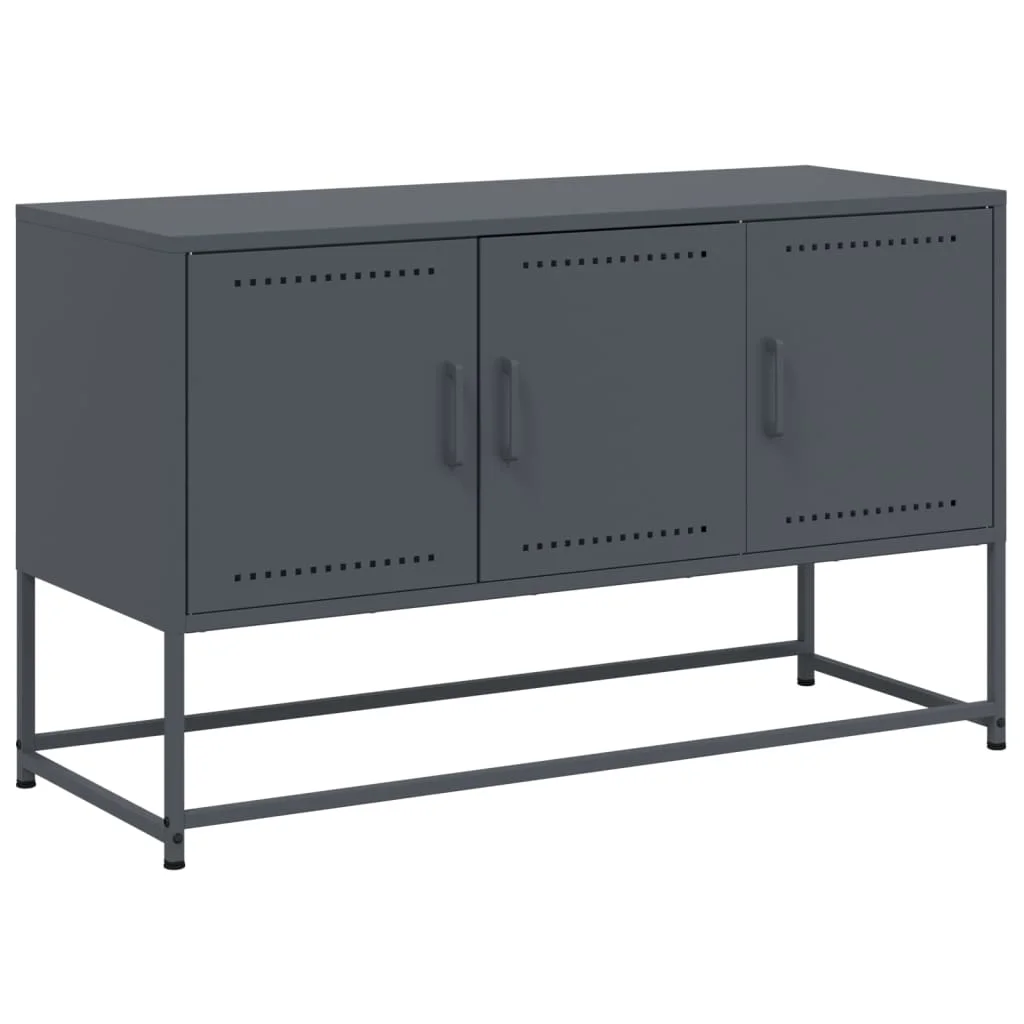 TV skrinka antracitová 100,5x39x60,5 cm oceľ