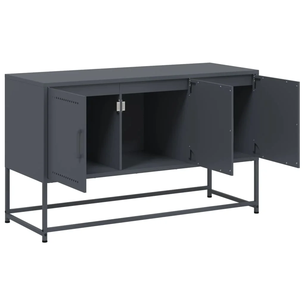 TV skrinka antracitová 100,5x39x60,5 cm oceľ