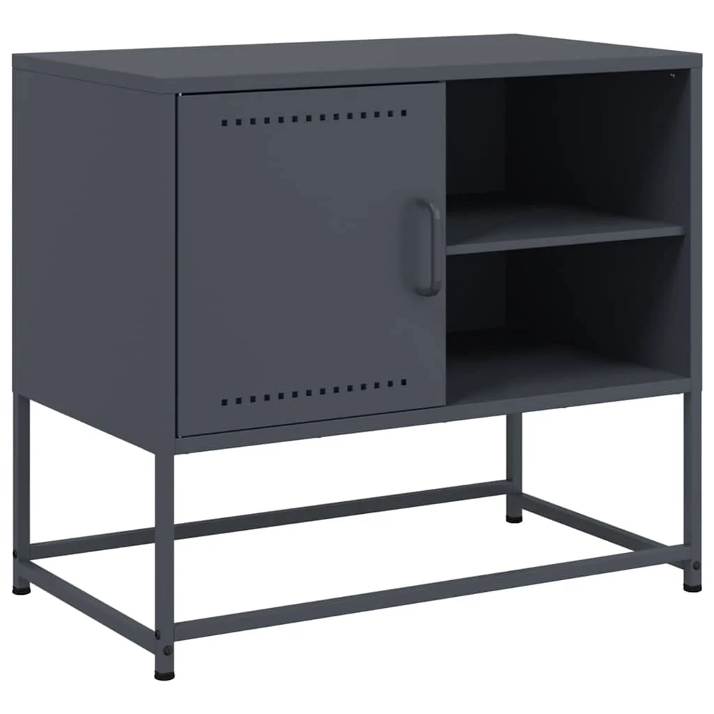 TV skrinka antracitová 68x39x60,5 cm oceľ