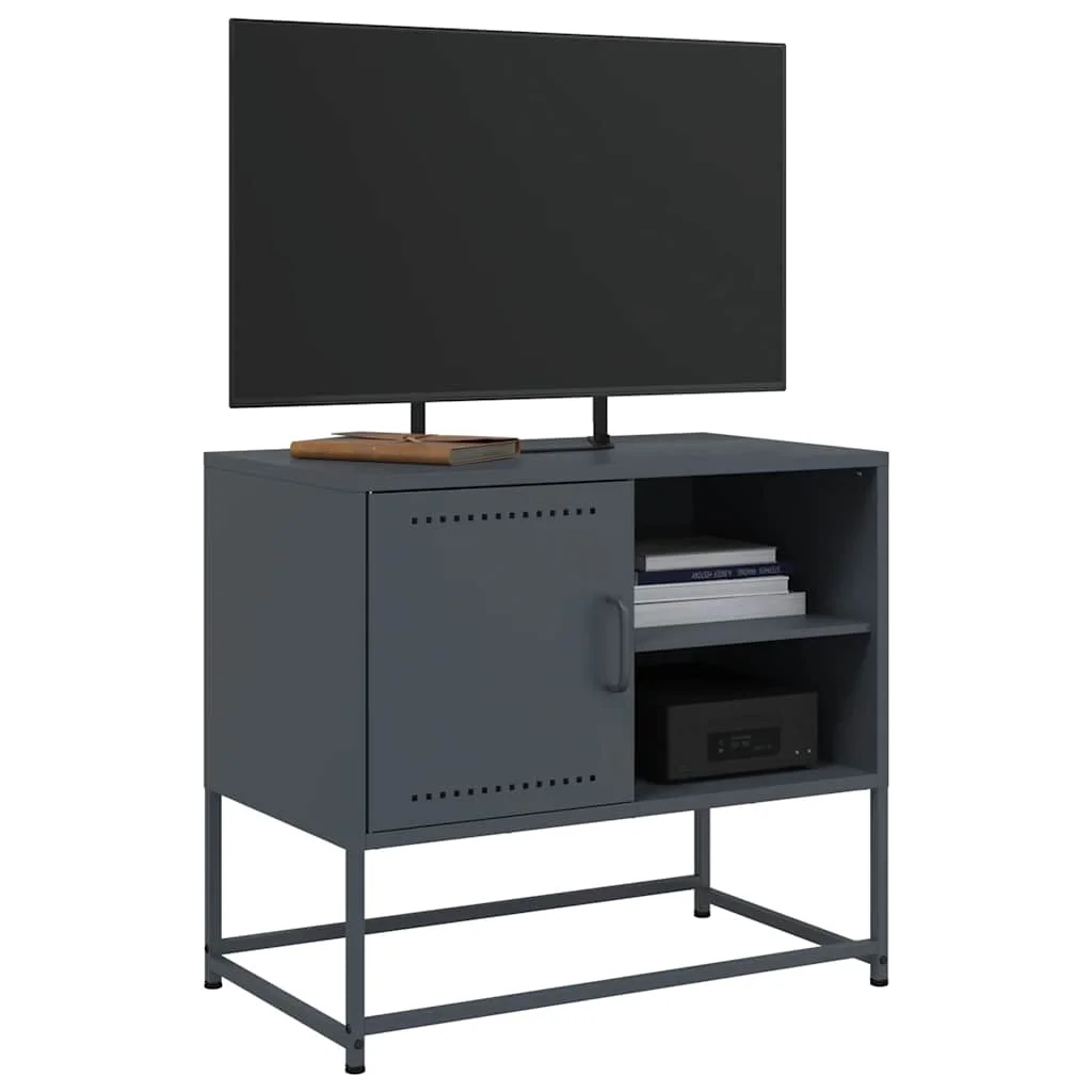 TV skrinka antracitová 68x39x60,5 cm oceľ