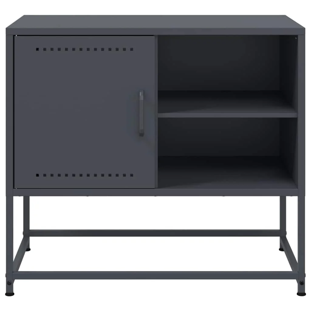 TV skrinka antracitová 68x39x60,5 cm oceľ