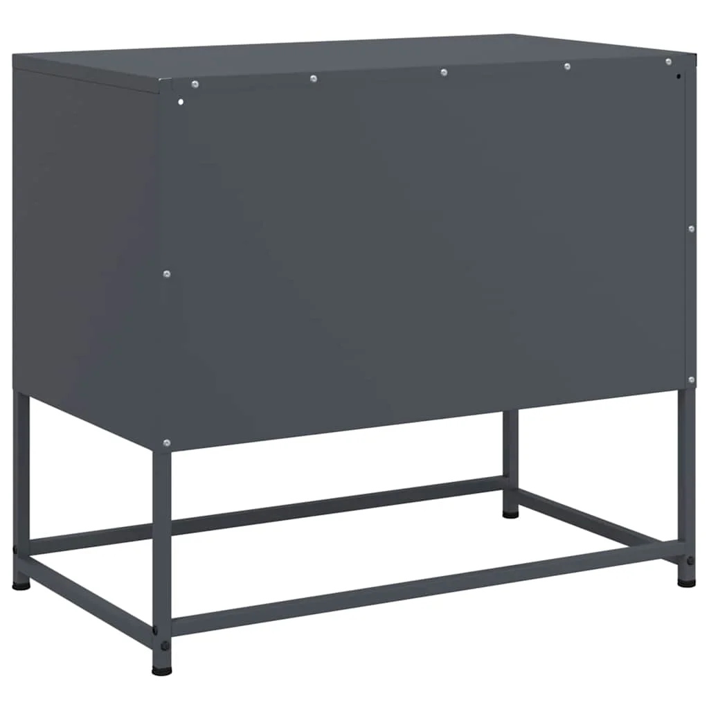TV skrinka antracitová 68x39x60,5 cm oceľ