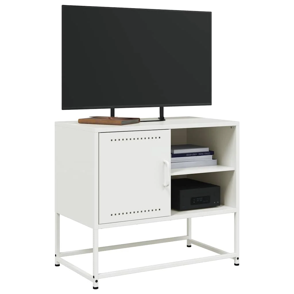 TV skrinka biela 68x39x60,5 cm oceľ