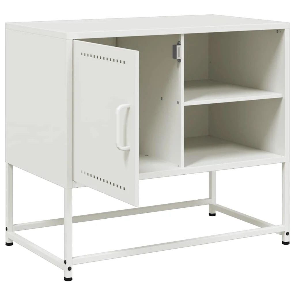 TV skrinka biela 68x39x60,5 cm oceľ