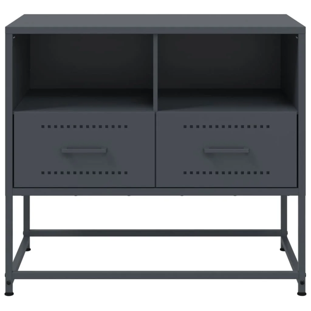 TV skrinka antracitová 68x39x60,5 cm oceľ