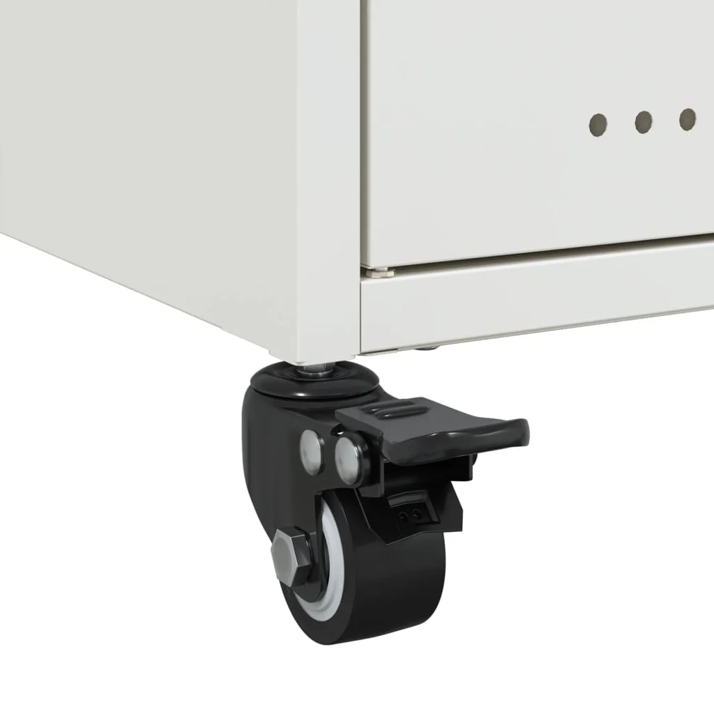 TV skrinka biela 100,5x39x43,5 cm oceľ