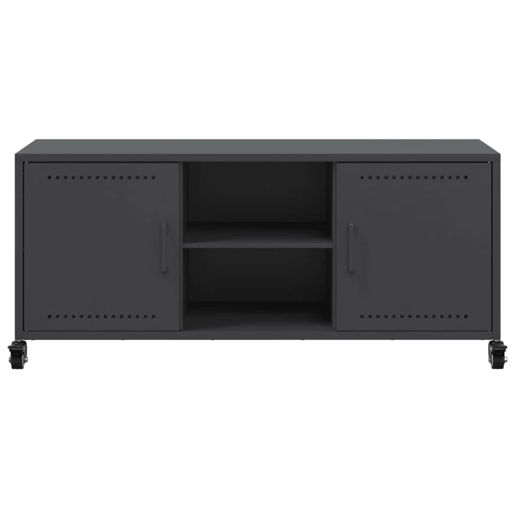 TV skrinka čierna 100,5x39x43,5 cm oceľ