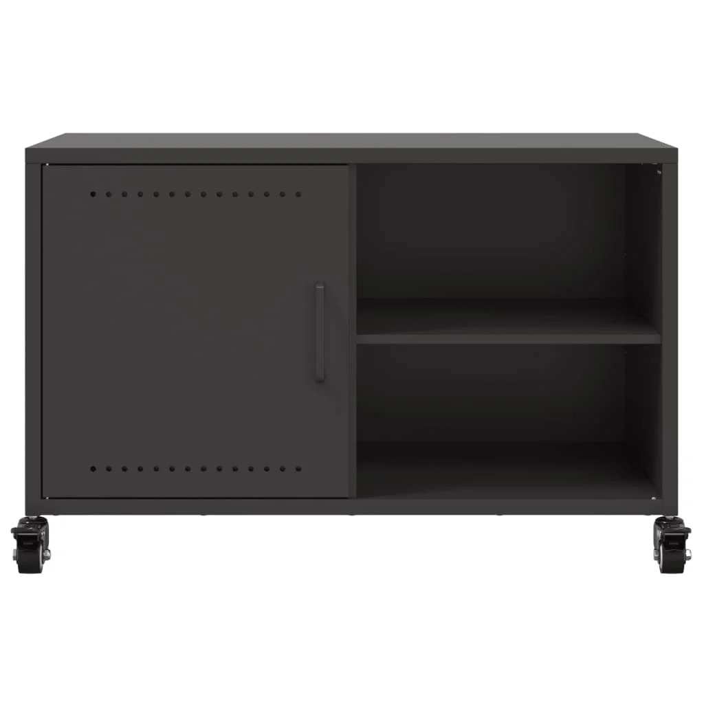 TV skrinka čierna 68x39x43,5 cm oceľ