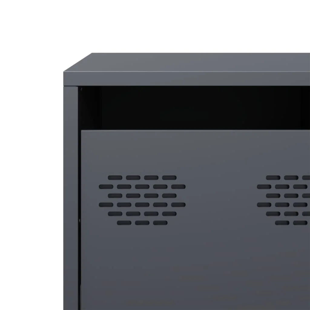 TV skrinka antracit 101,5x39x43,5 cm oceľ valcovaná za studena