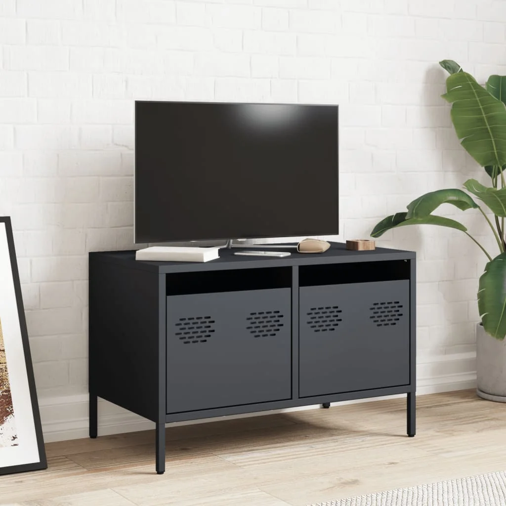 TV skrinka antracitová 68x39x43,5 cm oceľ valcovaná za studena