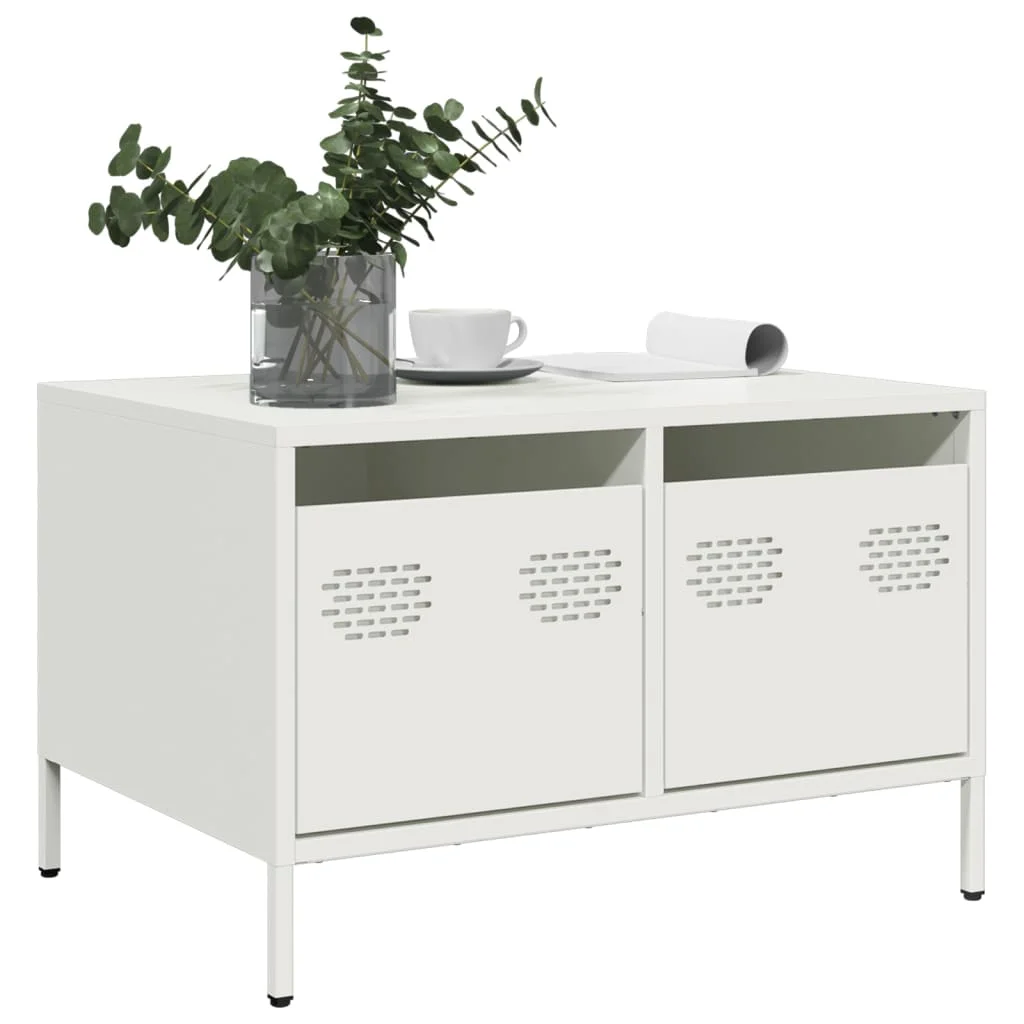 TV skrinka biela 68x50x43,5 cm oceľ valcovaná za studena