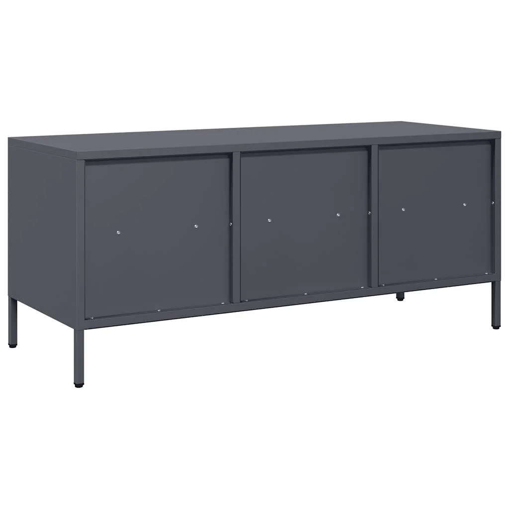 TV skrinka antracit 101,5x39x43,5 cm oceľ valcovaná za studena