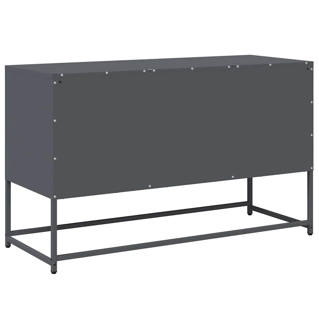 TV skrinka antracitová 100,5x39x60,5 cm oceľ