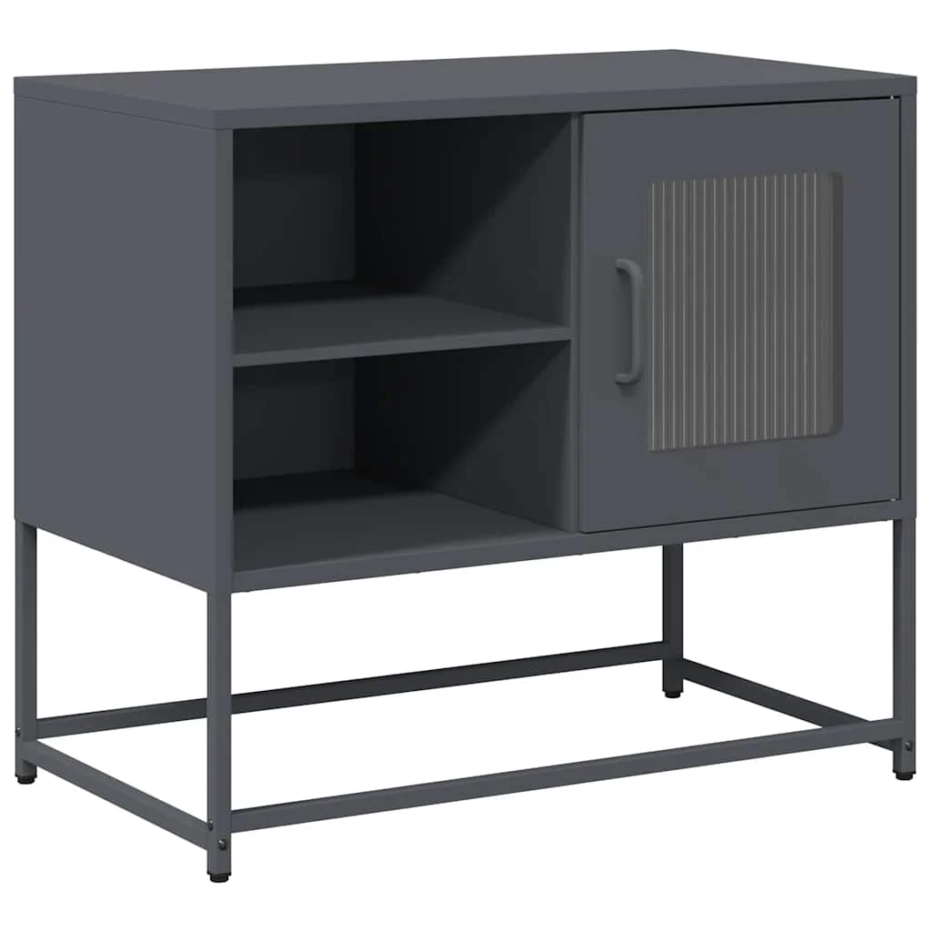 TV skrinka antracitová 68x39x60,5 cm oceľ