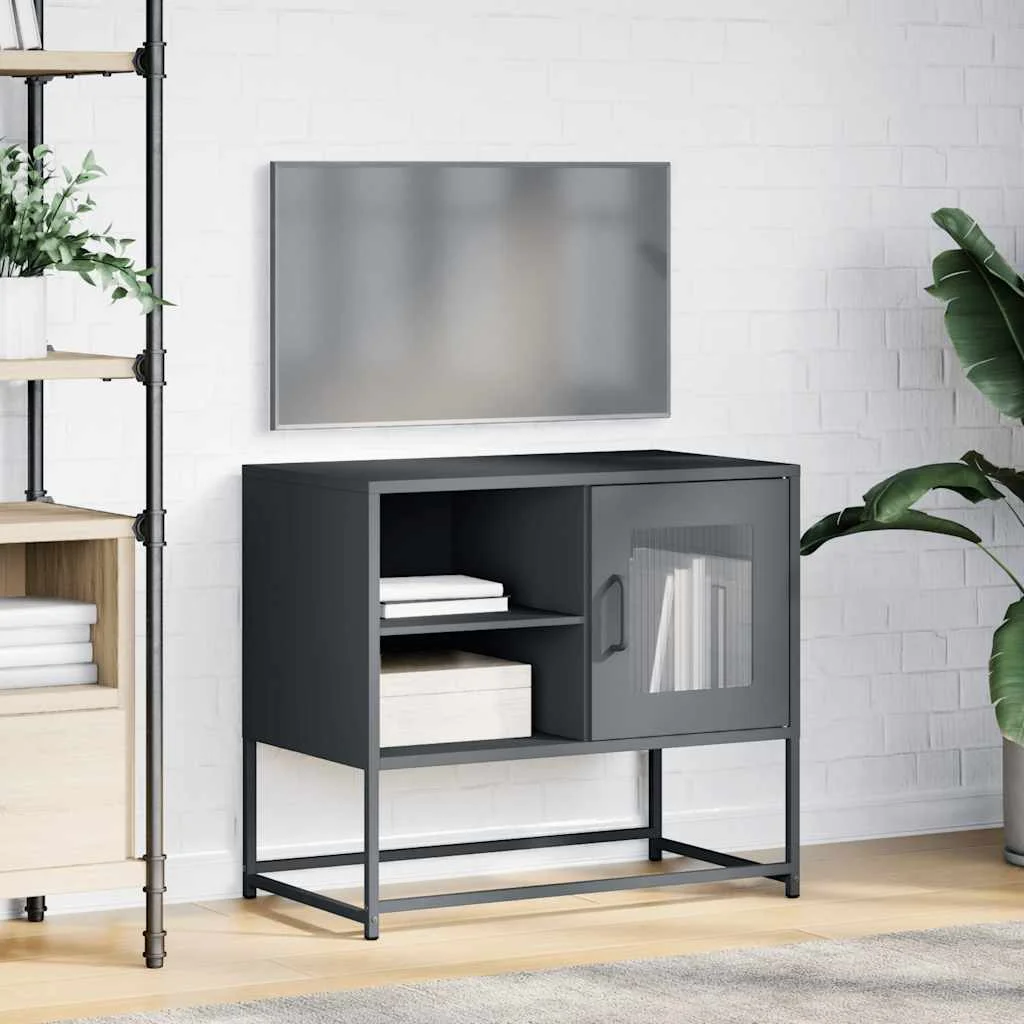 TV skrinka antracitová 68x39x60,5 cm oceľ
