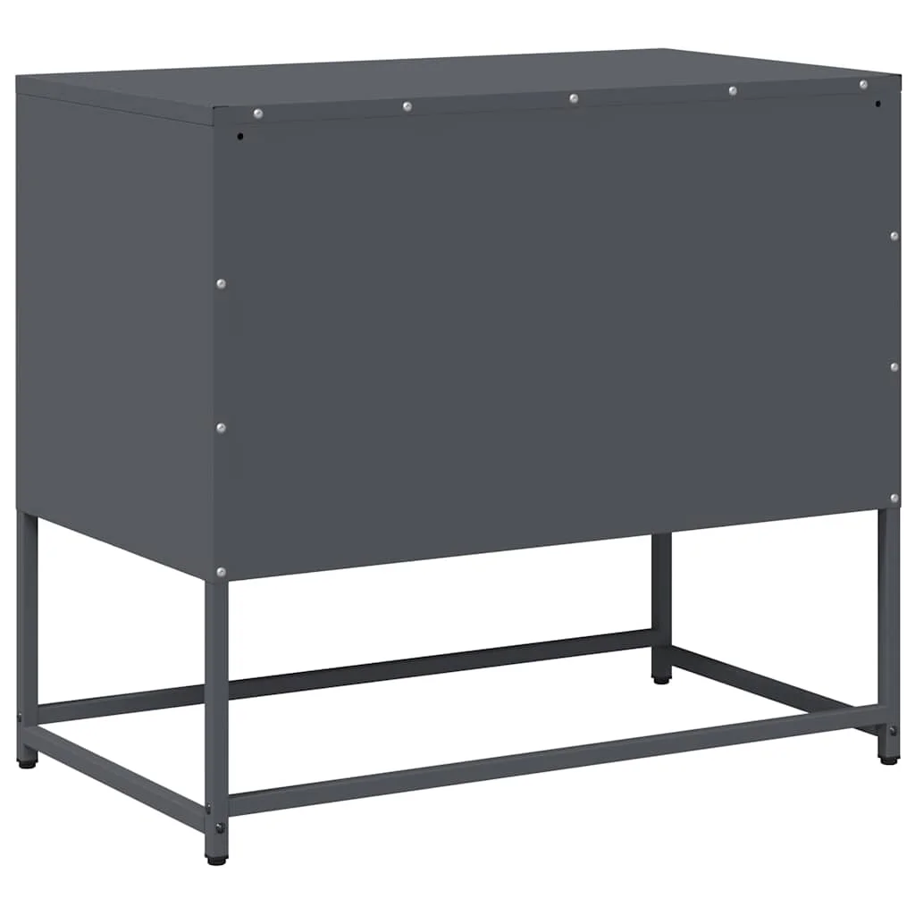 TV skrinka antracitová 68x39x60,5 cm oceľ