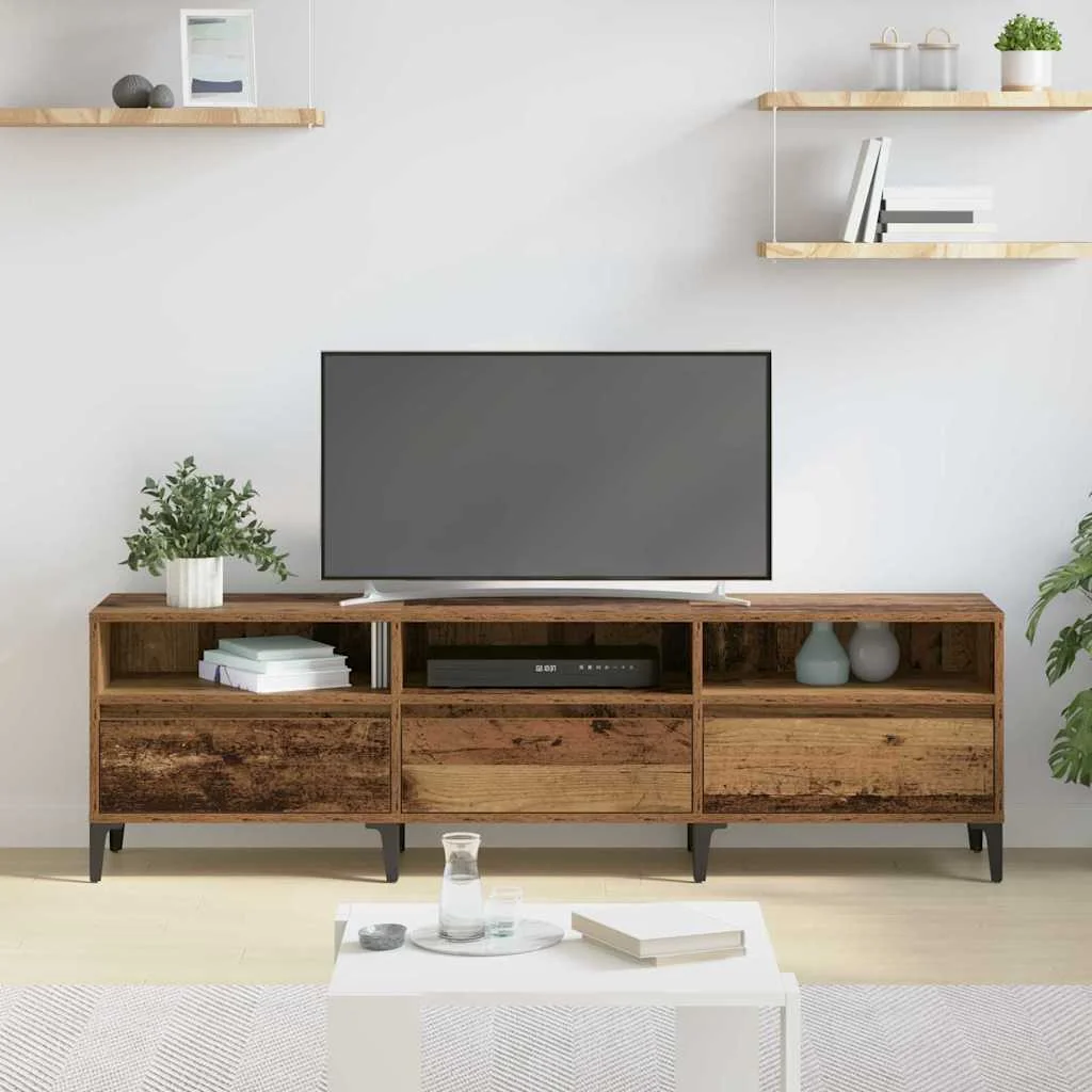 TV skrinka so zásuvkou Staré drevo 150 x 30 x 45 cm