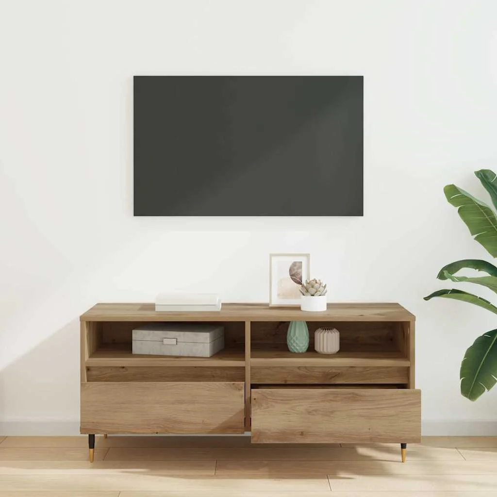 TV skrinka so zásuvkou Remeselný dub 100 x 34,5 x 44,5 cm
