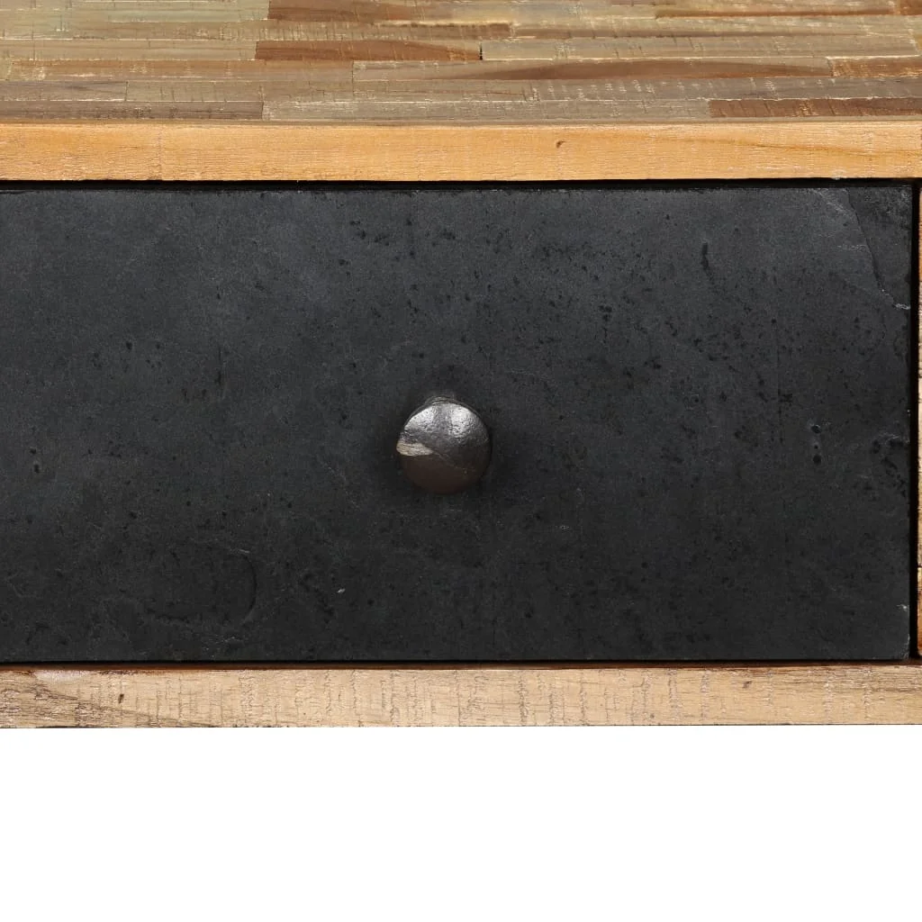 Prístavný stolík z recyklovaného teakového dreva, 120x30x76 cm