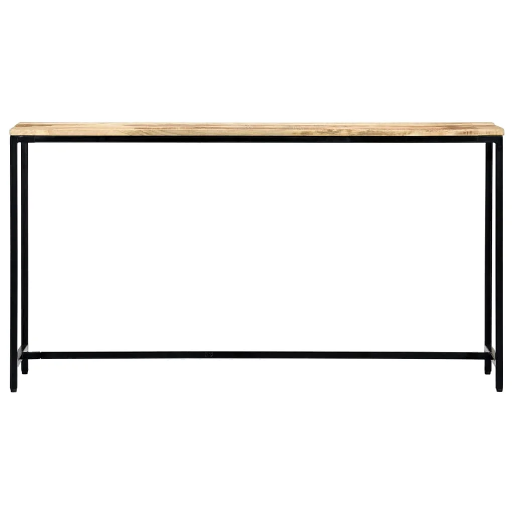 Konzolový stolík 140x35x76 cm surové masívne mangovníkové drevo