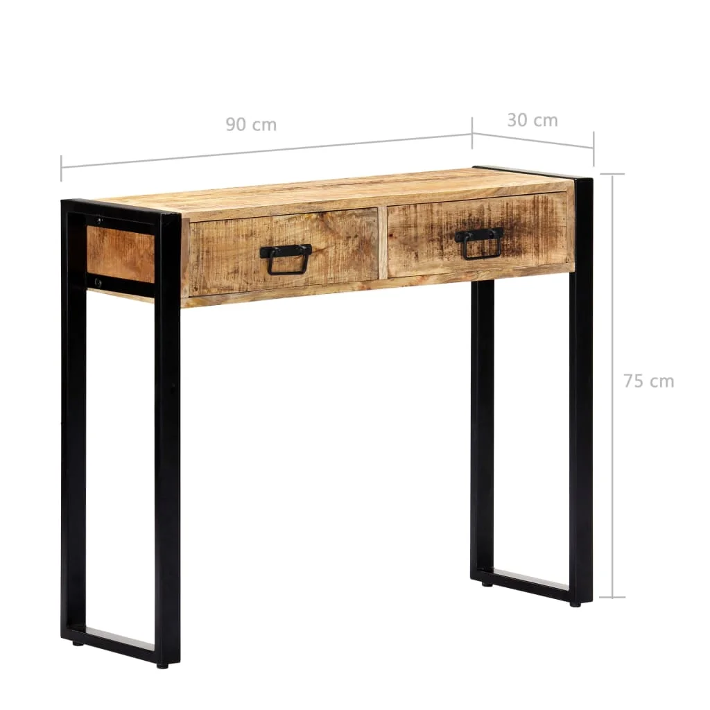 Prístavný stolík 90x30x75 cm masívne mangovníkové drevo