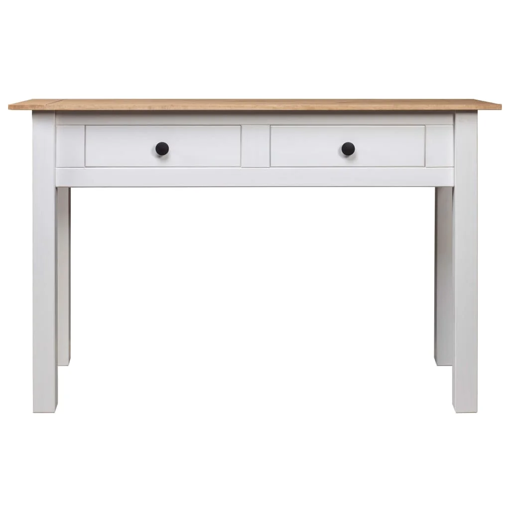 Konzolový stôl,biely 110x40x72cm, borovicový masív Panama Range