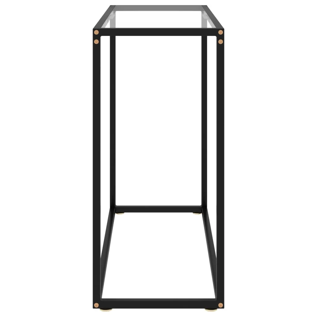 Konzolový stolík priehľadný 80x35x75 cm tvrdené sklo