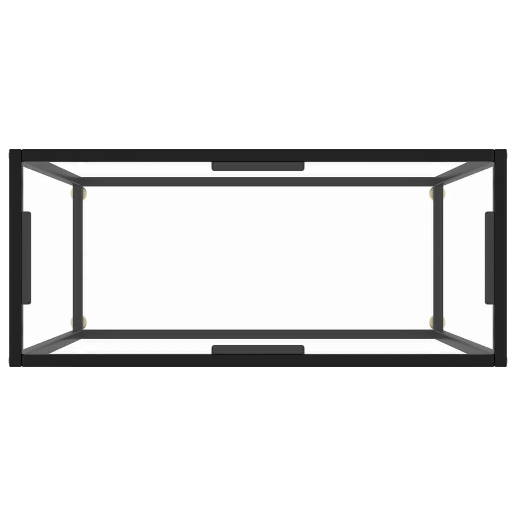 Konzolový stolík priehľadný 80x35x75 cm tvrdené sklo