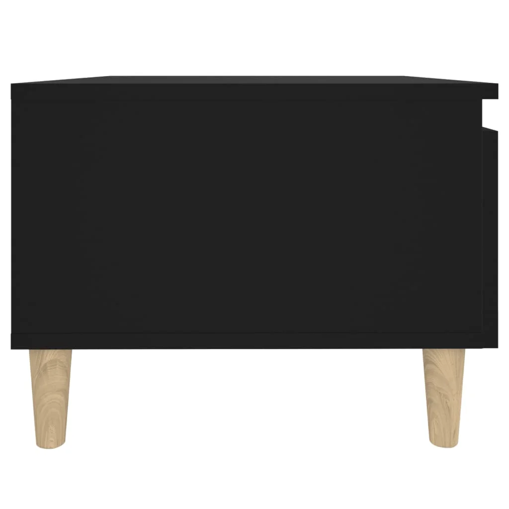 Bočné stolíky 2 ks čierne 50x46x35 cm spracované drevo