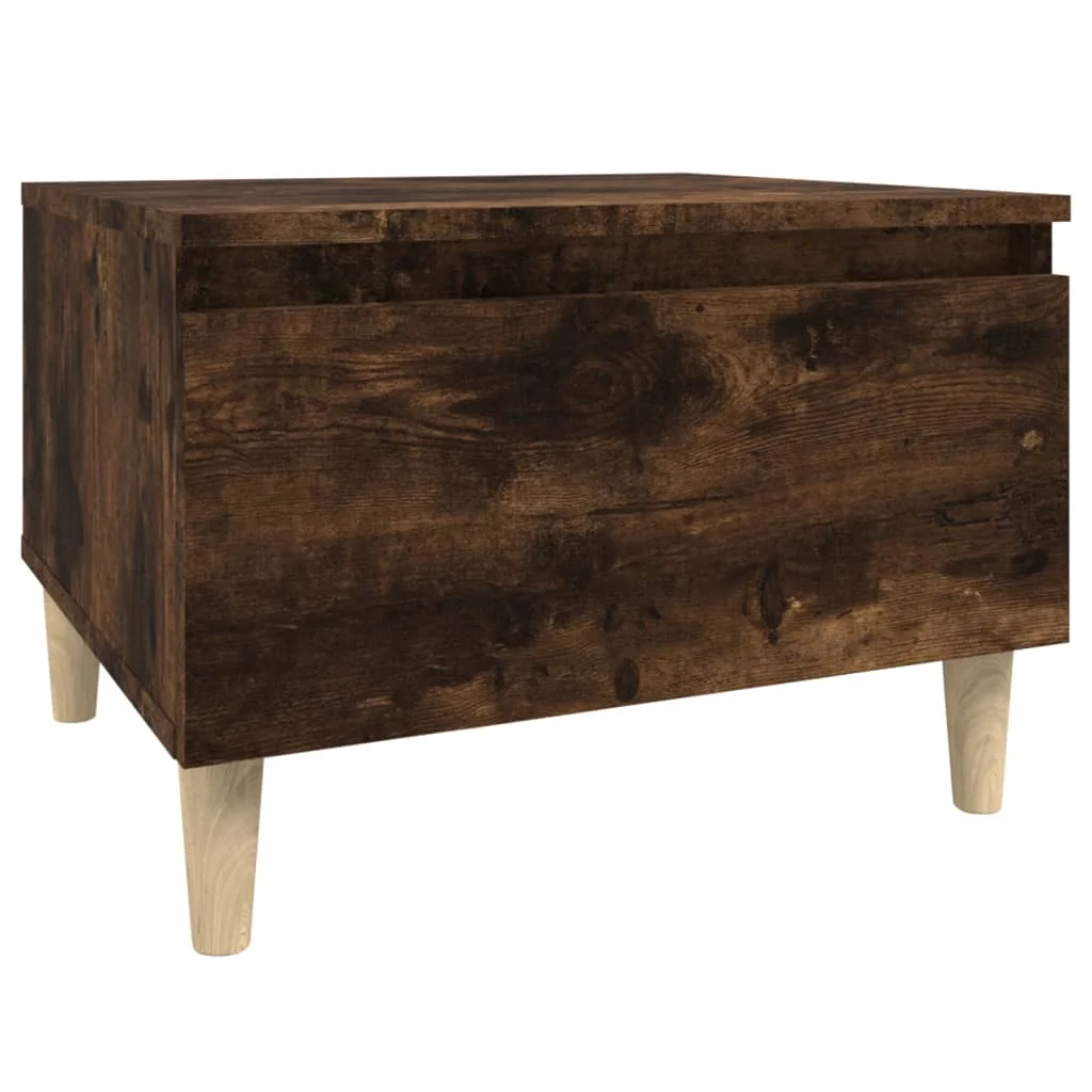 Bočné stolíky 2 ks dymový dub 50x46x35 spracované drevo