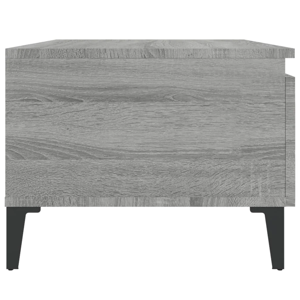Bočné stolíky 2 ks sivé sonoma 50x46x35 spracované drevo