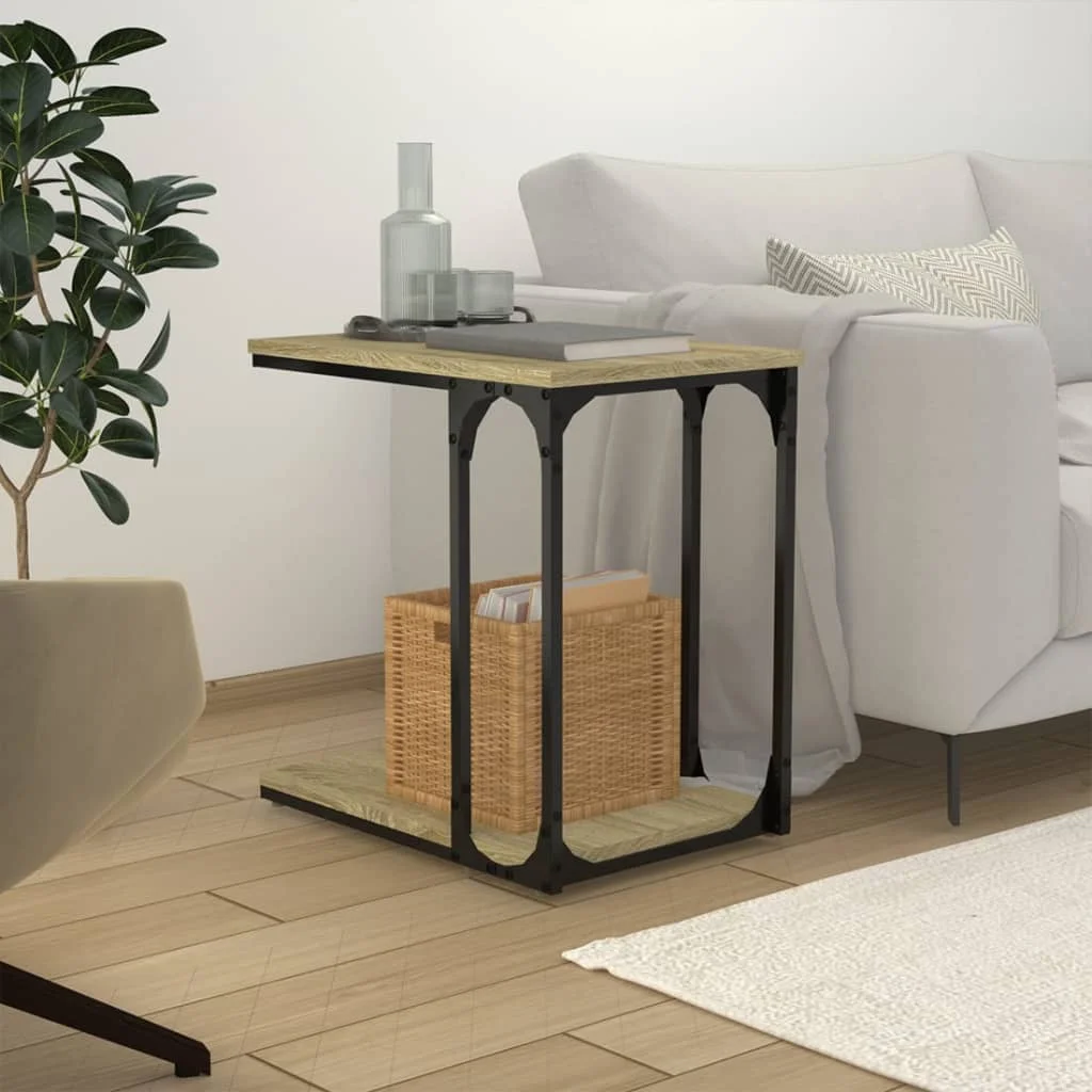 Bočný stolík dub sonoma 50x35x52 cm spracované drevo