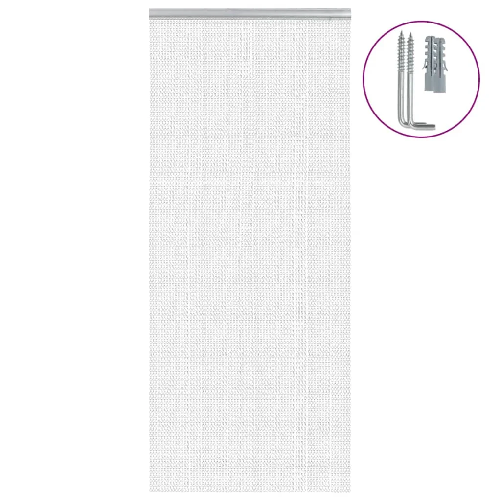 Záves na dvere 90x212 cm hliník